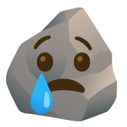 Rock and Crying face