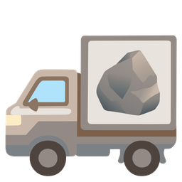 Rock and Delivery truck