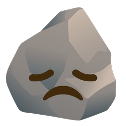 Rock and Disappointed face