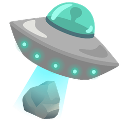 Rock and Flying saucer