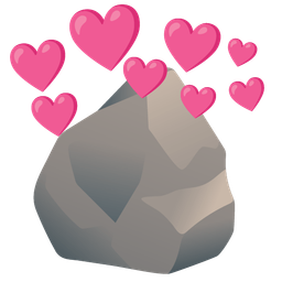 Rock and Heart with arrow