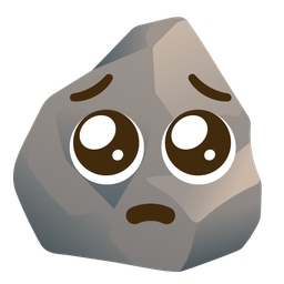 Rock and Pleading face