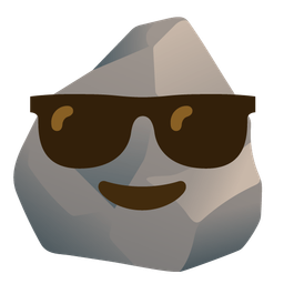 Rock and Smiling face with sunglasses