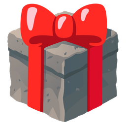 Rock and Wrapped gift