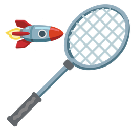 rocket and badminton