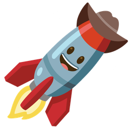 rocket and cowboy hat face