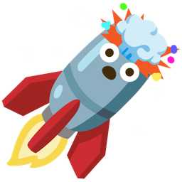 rocket and exploding head