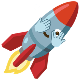 rocket and face with peeking eye