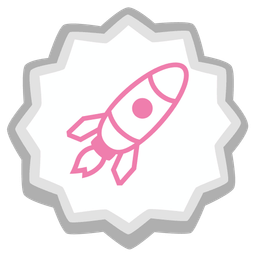 rocket and fish cake with swirl