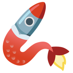 rocket and fish