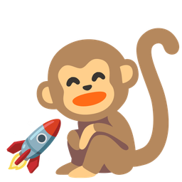 rocket and monkey face