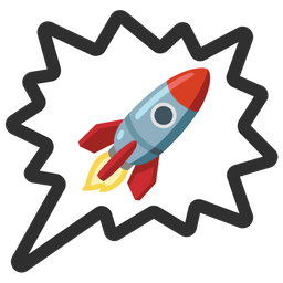 rocket and right anger bubble