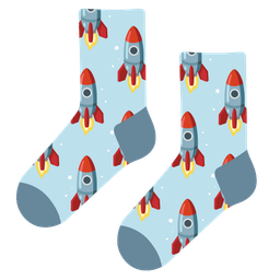 rocket and socks