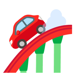 roller coaster and automobile