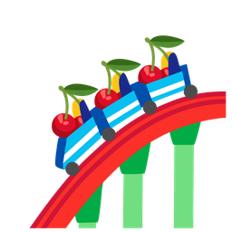 roller coaster and cherries