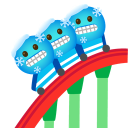 roller coaster and cold face