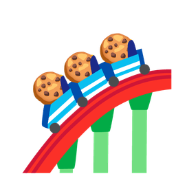 roller coaster and cookie