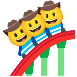 roller coaster and cowboy hat face