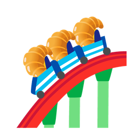 roller coaster and croissant