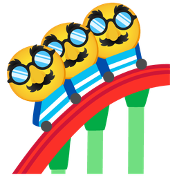 roller coaster and disguised face