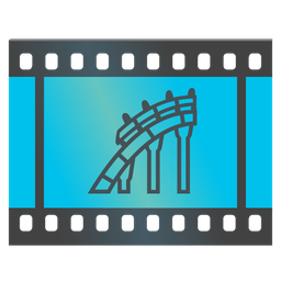 roller coaster and film frames