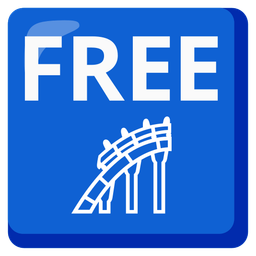 roller coaster and FREE button