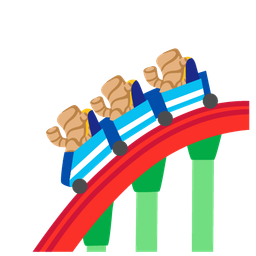 roller coaster and ginger root