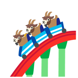 roller coaster and goat