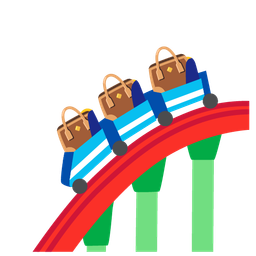 roller coaster and handbag