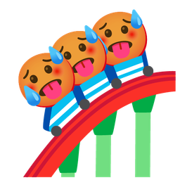 roller coaster and hot face