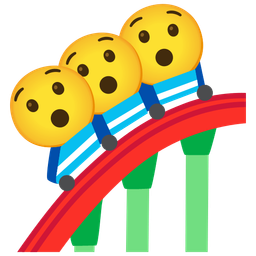 roller coaster and hushed face