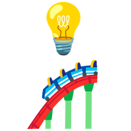 roller coaster and light bulb