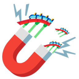 roller coaster and magnet