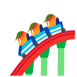 roller coaster and mango