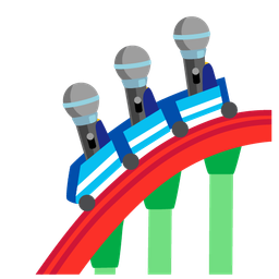 roller coaster and microphone