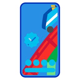 roller coaster and mobile phone