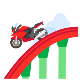 roller coaster and motorcycle