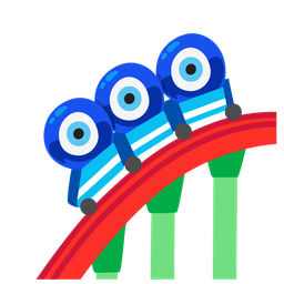 roller coaster and nazar amulet