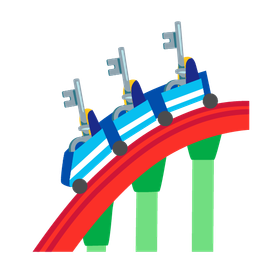 roller coaster and old key