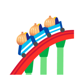 roller coaster and onion