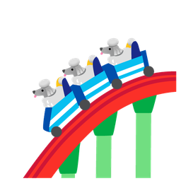 roller coaster and poodle