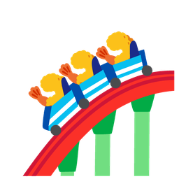 roller coaster and rice ball