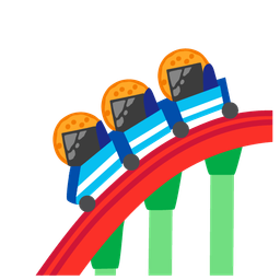 roller coaster and rice cracker