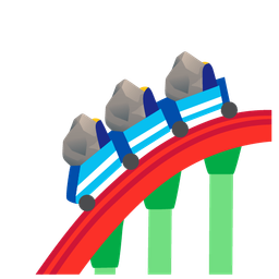 roller coaster and rock