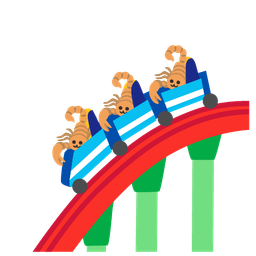 roller coaster and scorpion