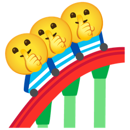roller coaster and shushing face