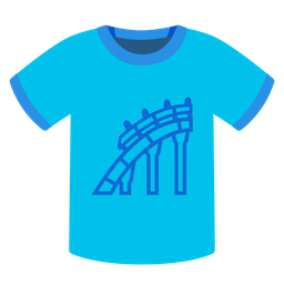 roller coaster and t-shirt