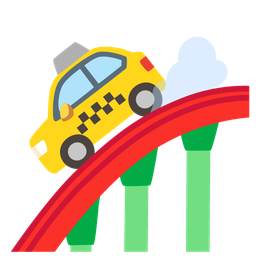 roller coaster and taxi