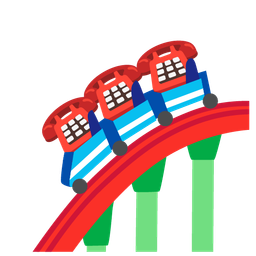 roller coaster and telephone