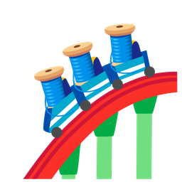 roller coaster and thread